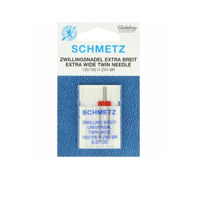 SCHMETZ - Universal tweelingnaald met extra grote naaldafstand 130/705 H ZWI BR NE